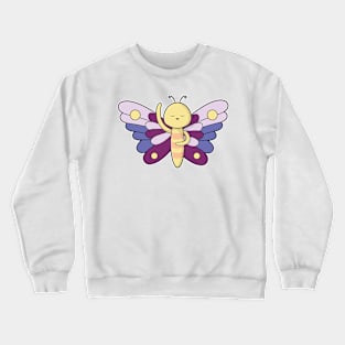 Butterfly with Dots Crewneck Sweatshirt